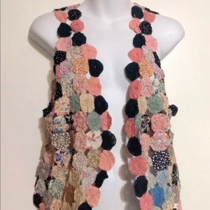 Vintage 60’s Yo-yo Quilted Vest Woodstock
